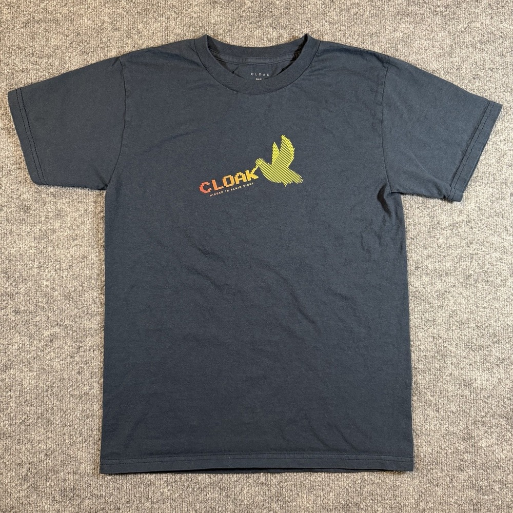 CLOAK Bird Powerline Graphic Print Logo Cotton Unisex T-Shirt Small‎ Markiplier